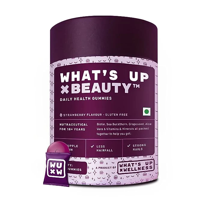 What's Up Wellness Biotin Beauty Skin & Hair Gummies | Shop now