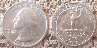 usa quarter dollar 1977 washington