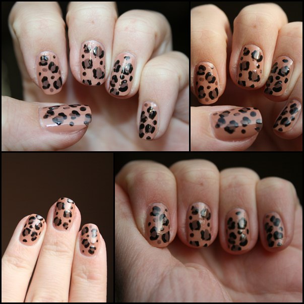 Leopardenmuster Nageldesign