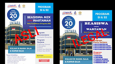 PT MZK ,Akan Melaporkan Oknum Yang Memakai Logo Dan Pemalsuan Pamflet Beasiswanya. 