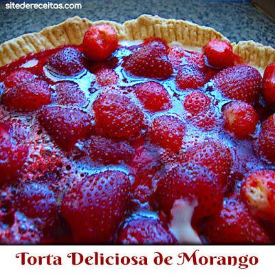 Torta deliciosa de morango