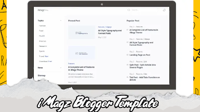 iMagz Premium Blogger Template