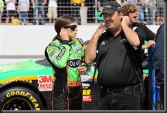 2010 NHMS June NNS qualifying Danica Patrick Tony Eury Jr