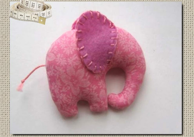 DIY free download printable sewing pattern elephant plush toy for kids