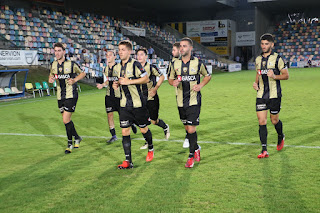 torneo Lasesarre entre el Barakaldo Club de Fútbol y el Real Racing Club de Santander