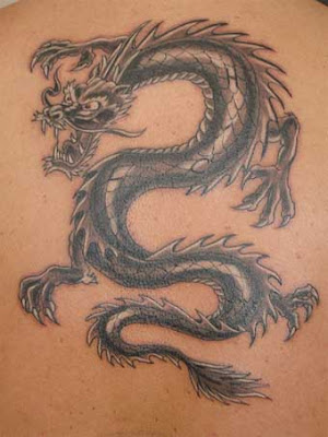 Tattoo Ying Yang Black Dragon