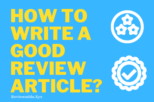 How to write a good review article?
