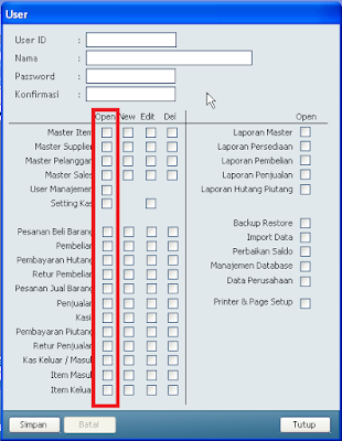 Cara Membuat User Baru dan Memberi Hak Akses User di IPOS 3