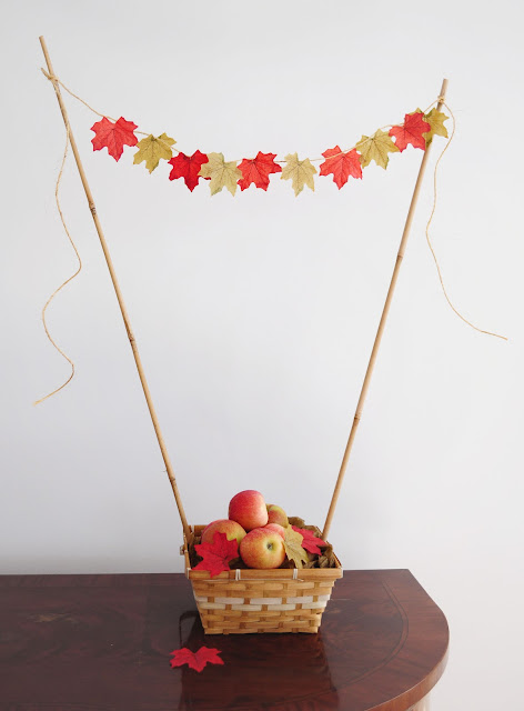 apple basket centerpiece