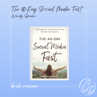 The 40-Day Social Media Fast book cover on blue background