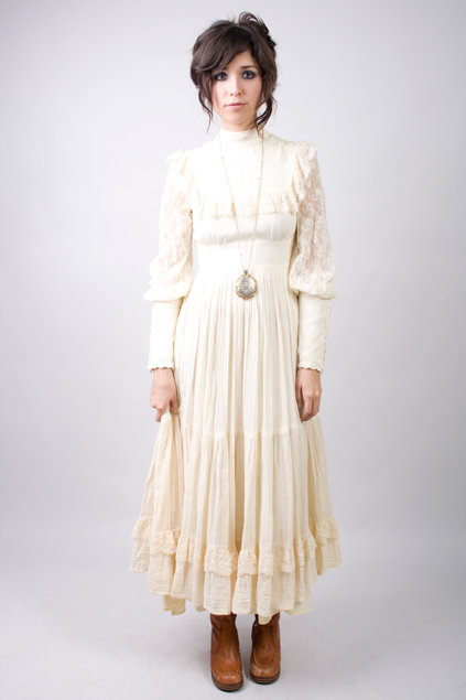 well if so here's another hippie wedding dress or prairie or backyard 