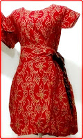 Model baju batik merah