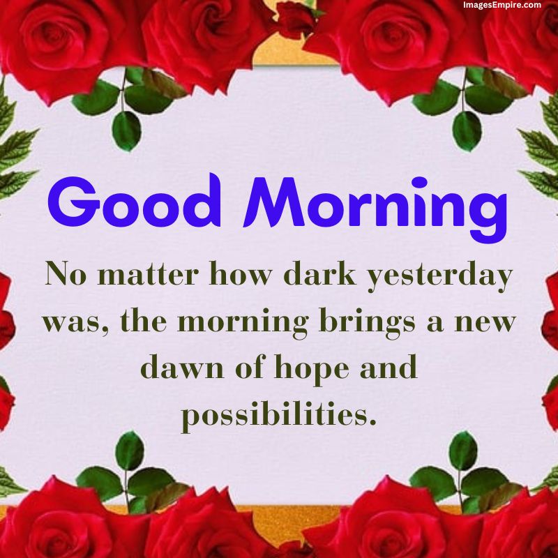 Beautiful and Cute Good Morning Flowers Images with Positive Quotes