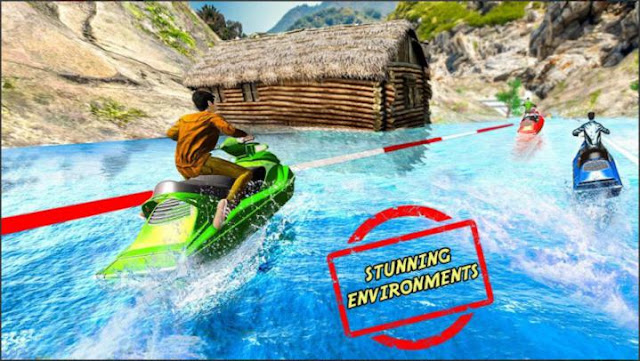 Game Perahu Ski: Power Jet Boat Racing Mod Apk