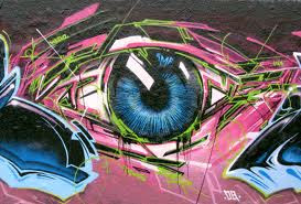 graffiti eye full color wallpaper