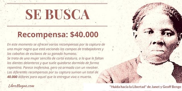 Recompensa de 40000USD por Harriet Tubman