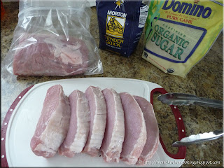 preparing the pork loin