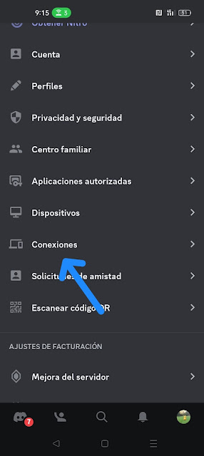 Crear conexiones con otras aplicaciones en Discord