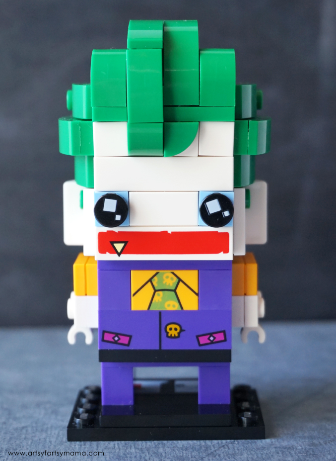 Build The Joker BrickHeadz character from The LEGO Batman Movie!