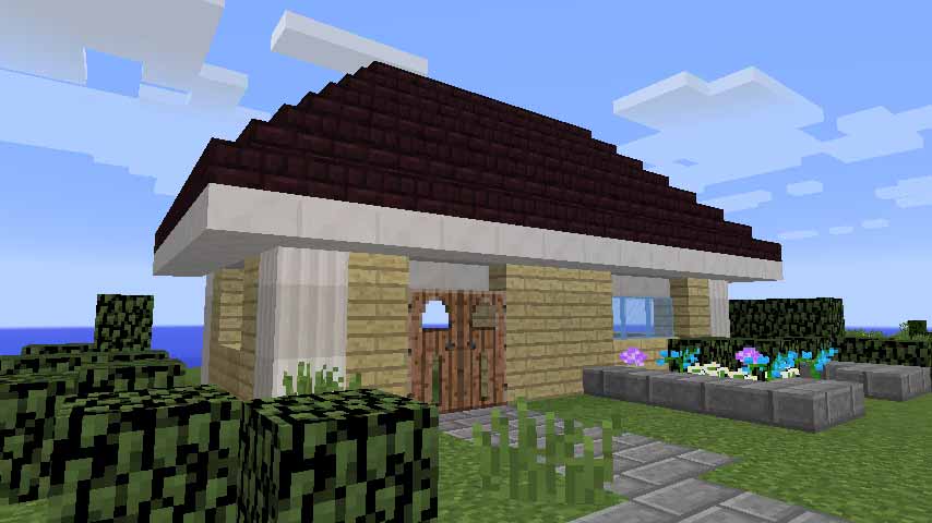 マインクラフト 寄棟屋根の作り方 マイクラマルチプレイ日記ブログ