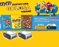 Concorso "Gustati una golosa visione" : con M&M's, Skittles e Maltesers vinci Mini Proiettori Philips