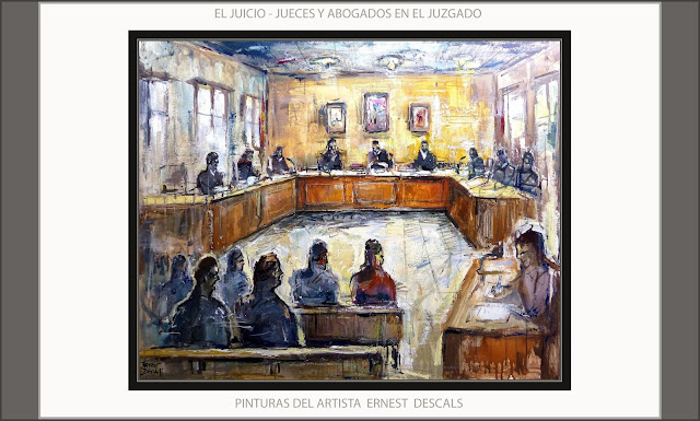 JUICIOS-JUZGADOS-PINTURA-ARTE-PINTURAS-JUECES-ABOGADOS-JUTJATS-MANRESA-CUADROS-ARTISTA-PINTOR-ERNEST DESCALS--