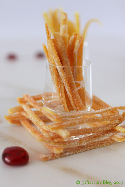 Glass with Candied Orange Peel, Side View