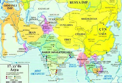 Babürler devleti haritasi