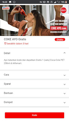 Klik Kode untuk Menampilkan Kode Gratis Coca Cola