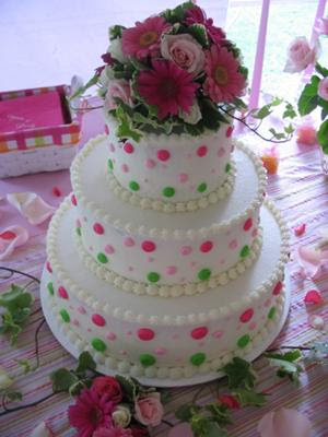 polka wedding cakes dots