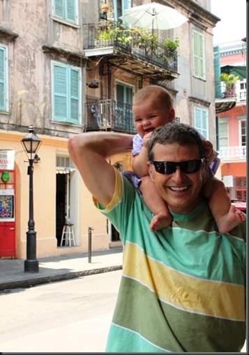Poem and Dad in French Quarter