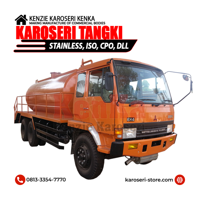 Dealer Mitsubishi Tangerang - Karoseri Tangki Air - Stainless - CPO - Vaccum