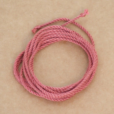 Pink silk cord