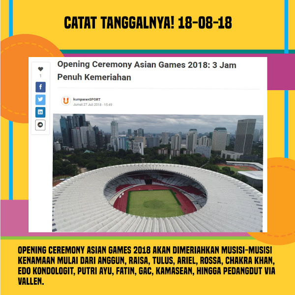 Keseruan dan Kebanggaan #AsianGames 2018