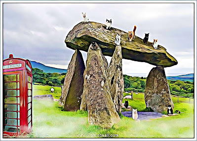 The B Team's Pentre Ifan Stone Circle Selfie ©BionicBasil® Puzzle