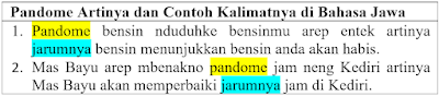 Pandom Artinya dan Contoh Kalimatnya di Bahasa Jawa