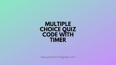 Quiz HTML Code For Blogger