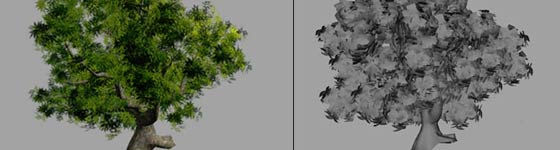 Realistic leaf texture - Maya