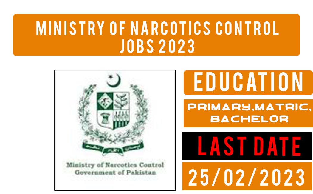 Govt Jobs 2023 in the Department of Ministry of Narcotics Control