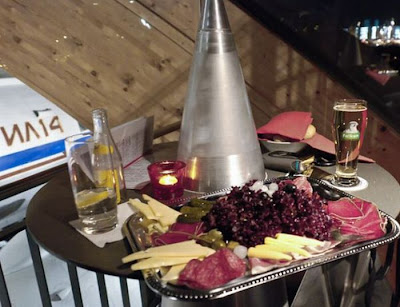 Restaurant at a Vintage Airplane in Zurich Airport