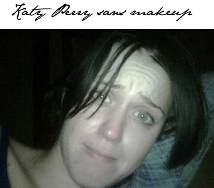 katy perry no makeup russel. Russell Brand posted this