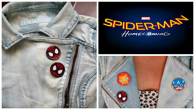 spiderman homecoming accesorios de comics pins