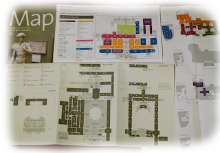 Selection of floor plans from London museums