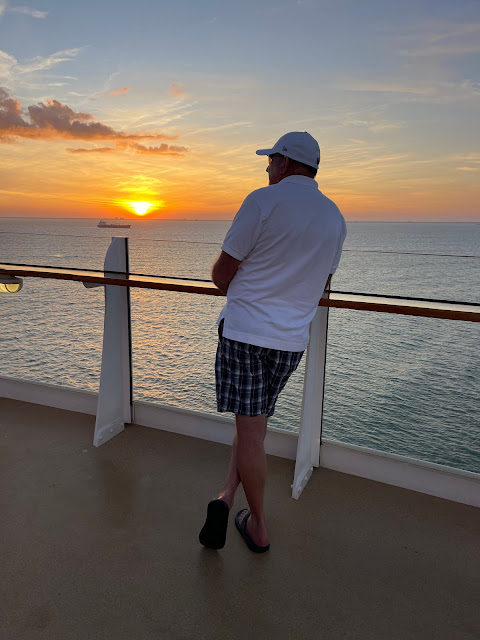 Ron looking at sunset