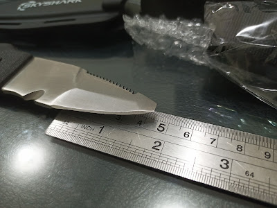 Tampilan Mini Blunt Diving Knife SKYSHARK Panjang Mata Pisau 4,3cm