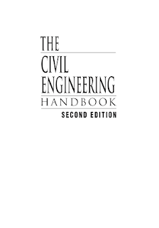 Civil Engineering Handbook Second Edition Edited by W. F. Chen PDF Free Download