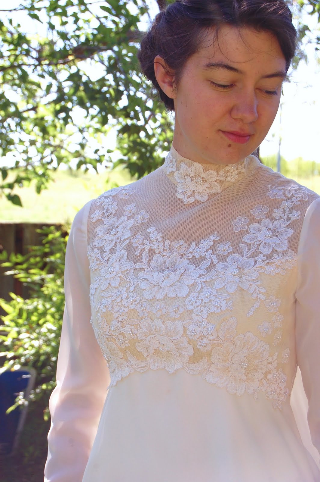 Vintage Long Sleeved Wedding