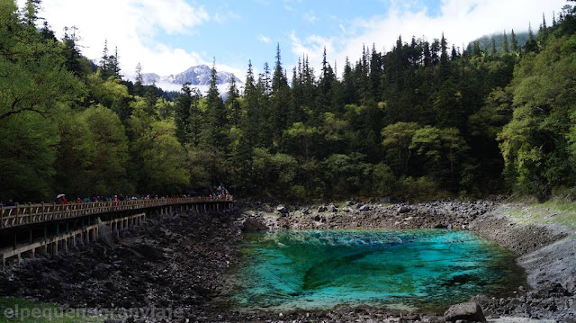 Jiuzhaigou, lago, colores