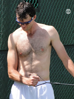 Ivo Karlovic Shirtless  at Cincinnati Open 2009