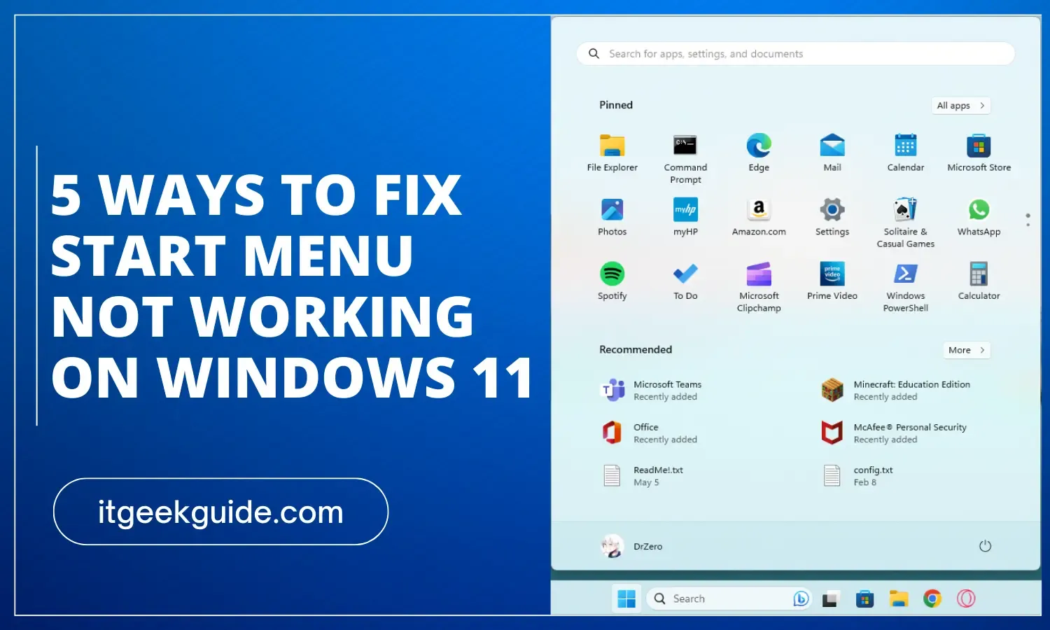 Windows 11 Start Menu Not Working? Here's 5 Ways to Fix It